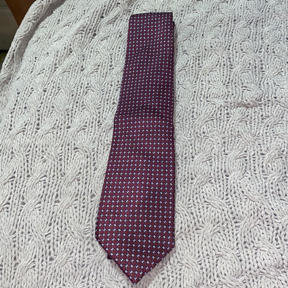 Christian Dior Men’s Tie (Violet/Light Blue)